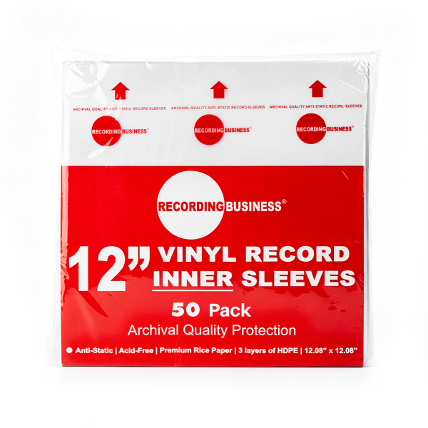 12” Vinyl Record Inner Sleeves (Red)